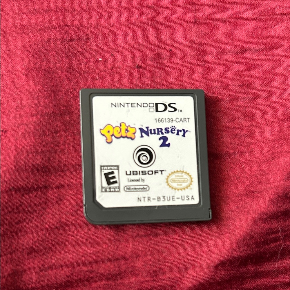 Nintendo DS Petz Nursery 2 Game Card - White & Yellow Label